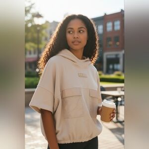 Under Armour Women's Short Sleeve White Hoodie